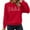 Red, variant on Fiaer Ladies Sweatshirts Christmas Tree Crew Neck Pullover Long Sleeve Baggy Plus Size Fashion Xmas Tops White XL