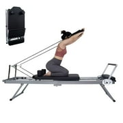 Docred Quiet Foldable Pilates Reformer, Pilates Reformer Workout Machine with Spring for Home GymBeginnersUp to 300 lbs Weight Capacity