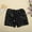 Black, variant on Girls Bike Shorts Athletic Running Pink Shorts Elastic Leggings for Girls 11-12 Years