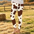 thumbnail image 6 of LUGOGNE Toddler Girls Leggings Cow Print Full Length Yoga Pants Comfortable Soft Stretchy School Daily Play Bottoms, 6 of 9