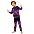 thumbnail image 4 of Racifhz Family Matching Pajamas Halloween Loungewear Set Long Sleeve Top and Pants Cozy Sleepwear Print Nightwear for Autumn Fall Holiday Party Family Gathering Outfits, 4 of 7