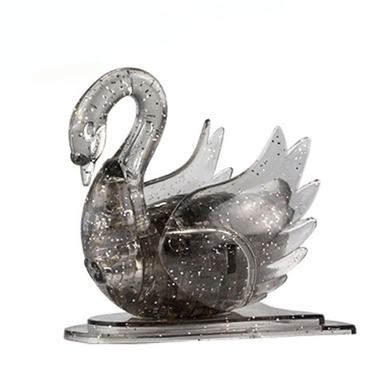 LeKing 3D Crystal Puzzle Swan Shape Crystal Building Blocks Puzzle
