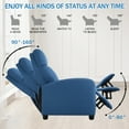thumbnail image 5 of NiamVelo Large Massage Recliner Chair Single Sofa with Footrest,  Adjustable  Seat Lazy Boy Reading Reclining Chair for Living Room,Blue, 5 of 5