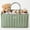 Green, variant on Byseng Baby Diaper Caddy, Nursery Storage Bin And Car Organizer For Diapers And Baby Wipes (Pink)