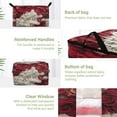 thumbnail image 4 of BZSMCE Under Bed Storage Bags With Reinforced Handles White and Red Rose Underbed Storage, 4 of 7