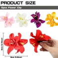 thumbnail image 3 of 10pcs Floral Hair Accessories Double Fabric Flower Clip Barrettes With Metal Base Gift Ready Packaging, 3 of 9