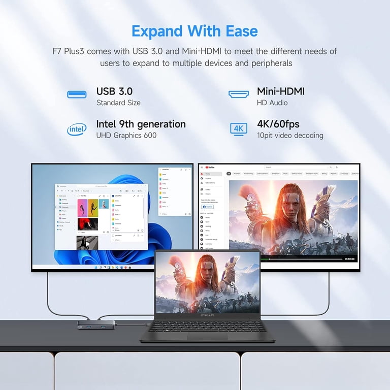 TECLAST 14.1 inch Laptop Computer, F7Plus 8GB DDR4 256GB SSD 