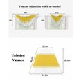 thumbnail image 6 of Waterfall Valances for Windows, Yellow Geometric Kitchen Sheer Valance Curtains, Modern Striped Abstract Art Aesthetics Rod Pocket Elegant Swag Valances for Living Room Bedroom, 47.2"x38.5", 1 Panel, 6 of 8