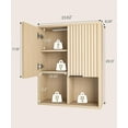 thumbnail image 4 of NEW Decorative Wall Cabinet with Motion Sensor LED and Adjustable Shelf for Bathroom ,Kitchen,Study (Oak Natural), 4 of 8