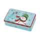 thumbnail image 1 of Caja de hojalata navideña, caja de regalo, adorno, contenedor para refrigerios, linda decoración para galletas Muñeco de nieve, 1 of 9