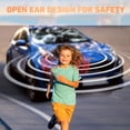 thumbnail image 4 of Mehomeli Auriculares para niños, Bluetooth 5.2, conducción de aire, auriculares abiertos, limitación de volumen de 85 dB, sonido estéreo con micrófono, IPX5 resistente al agua, tiempo de reproducción, 4 of 5