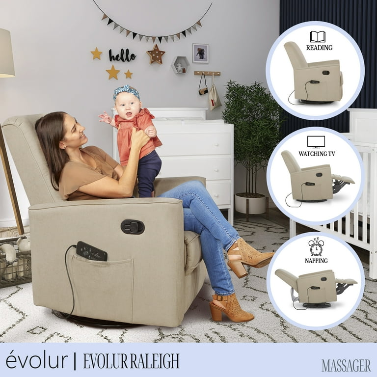 Evolur raleigh glider rocking chair clearance