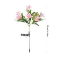 thumbnail image 3 of geerera Solar Powered Lily Flower Lights, Waterproof Landscape Lighting, Outdoor Garden Stakes, for Pathway, Yard, Patio Decor, 3 of 6