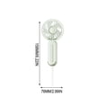 thumbnail image 3 of Handheld Fan USB Rechargeable Mini Quiet Fan Portable Desktop Fan with 3 Speed Settings for Home Office Dorm, Plastic, 1 Fan, 3 of 6