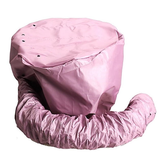 Capucha para secador de pelo con cordón ajustable, accesorio para acondicionamiento profundo, color rosa