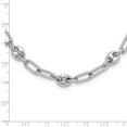 thumbnail image 4 of Diamond2Deal 925 Sterling Silver Rhodié 16 W / 1in ext. Collier de Fantaisie Link pour les Femmes 17", 4 of 6