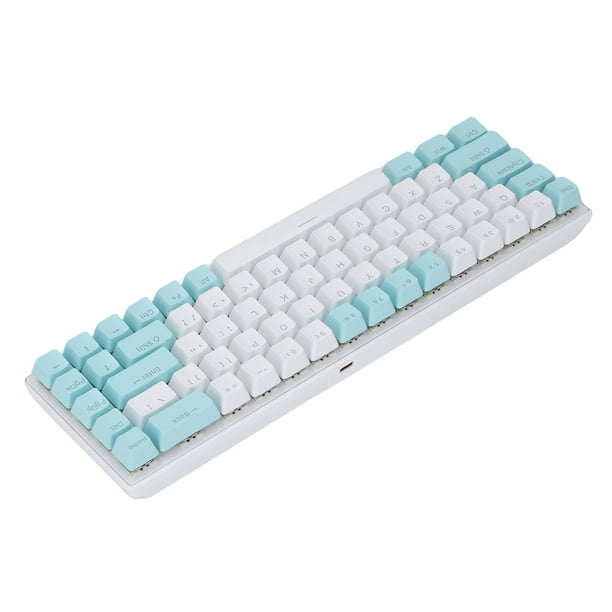 Teclado Teclado Mecánico 60% RGB Blue Switch 68 Teclas Teclado de Juego Con Cable para La Computerador Portátil PC