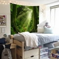 thumbnail image 4 of DaShan Misty Forest Tapestry Wall Hanging,Nature Green Tree Tapestries for Bedroom Living Room Dorm Decor,60"Wx50"L, 4 of 6