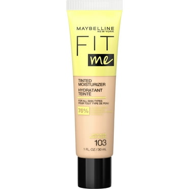 Maybelline Fit Me Tinted Moisturizer, Natural Coverage, Face Makeup, 103, 1 fl. oz.