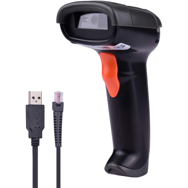 1D2D/QR Scanner de Code à Barres USB Filaire Lecteur de Code à Barres Manuel Déclencheur / Automatique Balayage Continu Support Papier Code / Écran Code Compatible avec Windows Android Mac pour la Bibliothèque de Supermarché Nous