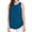 Tidal Teal, variant on Elsie & Zoey Tobi XL Coral Sleeveless Scoop Neck Henley Tank Top for Women