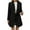 Black, variant on SwiftWear Women's Double-Breasted Trench Coat Faux Fur Lapel Collar Overcoat Trendy Mid-Length Winter Warm Jacket