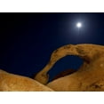 thumbnail image 2 of Flaherty, Dennis 24x19 Black Ornate Wood Framed with Double Matting Museum Art Print Titled - CA, Alabama Hills Moonrise behind Mobius Arch, 2 of 4