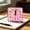 Pink, variant on Minimalist Silent Analog Alarm Clock, Battery-Operated Table Clock for Student Dorm and Bedroom, 2.1x2.3in