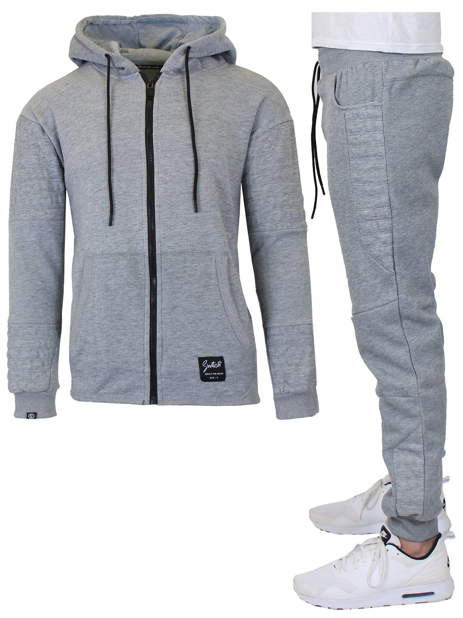 GBH Men's Fleece Hoodie & Fleece Jogger Set - Walmart.com