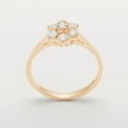 thumbnail image 2 of LBG British Made 14k Rose Gold Cubic Zirconia Womens Promise Ring - 33 size options - Size 10.5, 2 of 7