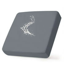 Smiry Waterproof Couch Cushion Covers, Stretch Sofa Seat Cushion Slipcovers,Elastic Furniture Protector for Pets And Kid(Medium, Dark Gray)