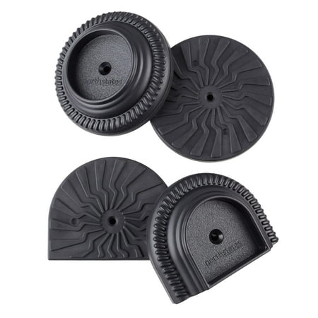 Toddleroo by North States Baby Safety Gate Wall Guards, 4 Count, Black