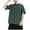 Green, variant on Xunlbb Mens Short Sleeve Men's Solid Color Sports Leisure And Fitness Sleeved T-shirt Sleeve Round Neck Short Sleeve S-2XL