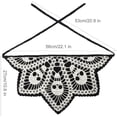 thumbnail image 2 of Monebena Crochet Bandanas for Women Spider Web Skull Crochet Head Scarf Black Crochet Headband Halloween Knitted Headscarf, 2 of 8