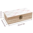 thumbnail image 2 of 7.9×2.3 In Wooden Boxes Durable Easy To Use Dustproof Prevent Slippery Delicate And Cabinet Elegant Thin Pastel Satin Ribbon Bow Pattern, 2 of 8