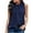 Oversized tank tops-Dark Blue, variant on Spring Tops for Women Tank Tops for Women under $5 Summer Women Solid Color Dots Round Neck Sleeveless Tee Tops Black L