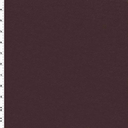 Deep Burgundy Red Melton Wool Coating, Fabric By the Yard