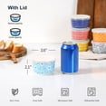 thumbnail image 5 of Selamica 6 oz Ramekins with Lids Oven Safe, Creme Brulee Ramekins Souffle Dishes with Covers, Pudding Custard Cups Stackable Ceramic Mini Ramekin Bowls Set for Baking, Dipping, Set of 6, Assorted, 5 of 5