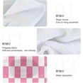 thumbnail image 5 of SKYSONIC Cute Pink Checkerboard Checkered Plaid Gingham Tartan Pattern Hanging Hand Towels with Hanging Loop, Bathroom Hand Towels Soft Thick Dish Cloth Hand Towels for Kitchen Bathroom, 12"x17", 5 of 6
