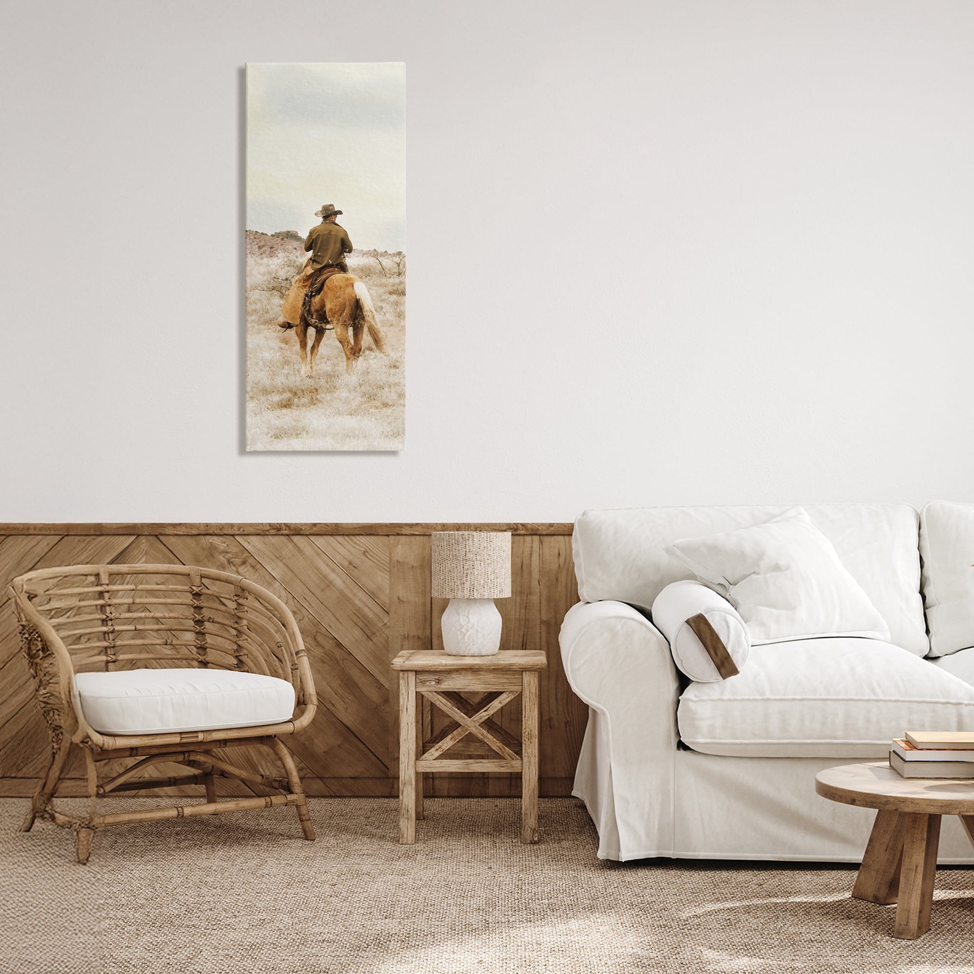 Stupell Industries Wild Wrangling Cowboy Canvas Wall Art, design by Marcus Prime
