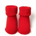 thumbnail image 2 of HAiming Christmas Boys Girls Fleece Lined Socks Thick Non-slip Solid Color Fall Wainter Warm Floor Sock, 2 of 4