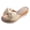 Beige, variant on Women's Bow Platform Sandals Classic Espadrilles Straw Open Toe Backless Dressy Shoes Lightweight Vacation Slides Sandal Beige Size 9