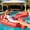 Strawberry Style, variant on 2-Pack Mesh PVC Inflatable Pool Lounge Chairs, 40.5 x 45.6 In Water Hammock with Pillow, Portable Floating Sofa for Pool, Lake & Beach Sunbathing, Couple Design, Random Color