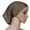 Coffee, variant on Women's Hats Soft Solid Color Short Muslim Hijab Cap Head Cover Easy to Put On Lightweight Breathable Beanie Hats