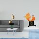 thumbnail image 2 of Figura decorativa de resina con forma de nota musical y . Adorno moderno para mesa, chimenea, dormitorio, oficina o como regalo de inauguración., 2 of 8