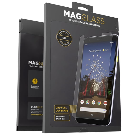 Magglass Tempered Glass Screen Protector for Google Pixel 3a (Scratch Resistant) Ultra Clear Display Guard (Case Friendly)