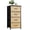 Color 3, variant on Dresser for Bedroom with 4 Storage Drawers dark blue gold foil constellations stars clouds Dressers Chest of Drawers Steel Framed Fabric Closet Organizers for Dorm Entryway