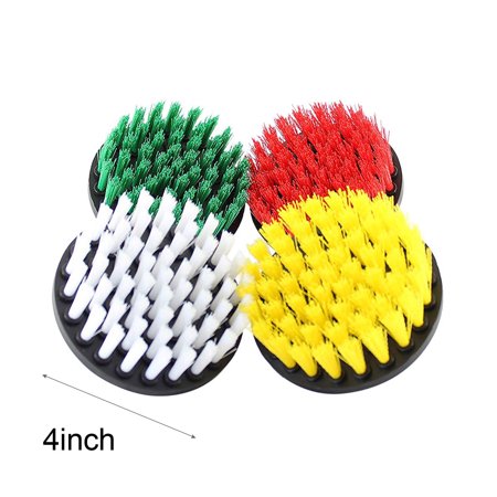 

JPGIF Kitchen Supplies 4Pcs Grout Power Cleaning Brush Cleaner Combo Tool Kit 4inch