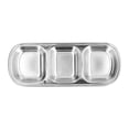 thumbnail image 2 of Plato para condimentos BuyWeek de acero inoxidable dividido para bocadillos, 2 of 12