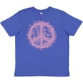 thumbnail image 3 of Inktastic Purple Peace Youth T-Shirt, 3 of 5